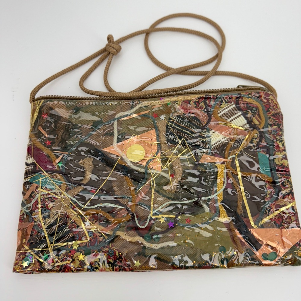 Northern Brights Boho Vintage Confetti Rare Find Clutch One of A Kind